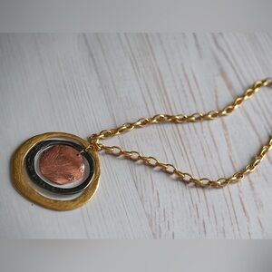 Joan Rivers Abstract Charm Vintage Necklace on Long Chain